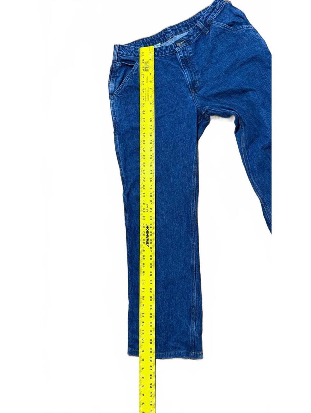 Carhartt Women’s Carpenter Jeans 14x32 Blue Relaxed‎ Workwear Denim - Picture 11 of 12